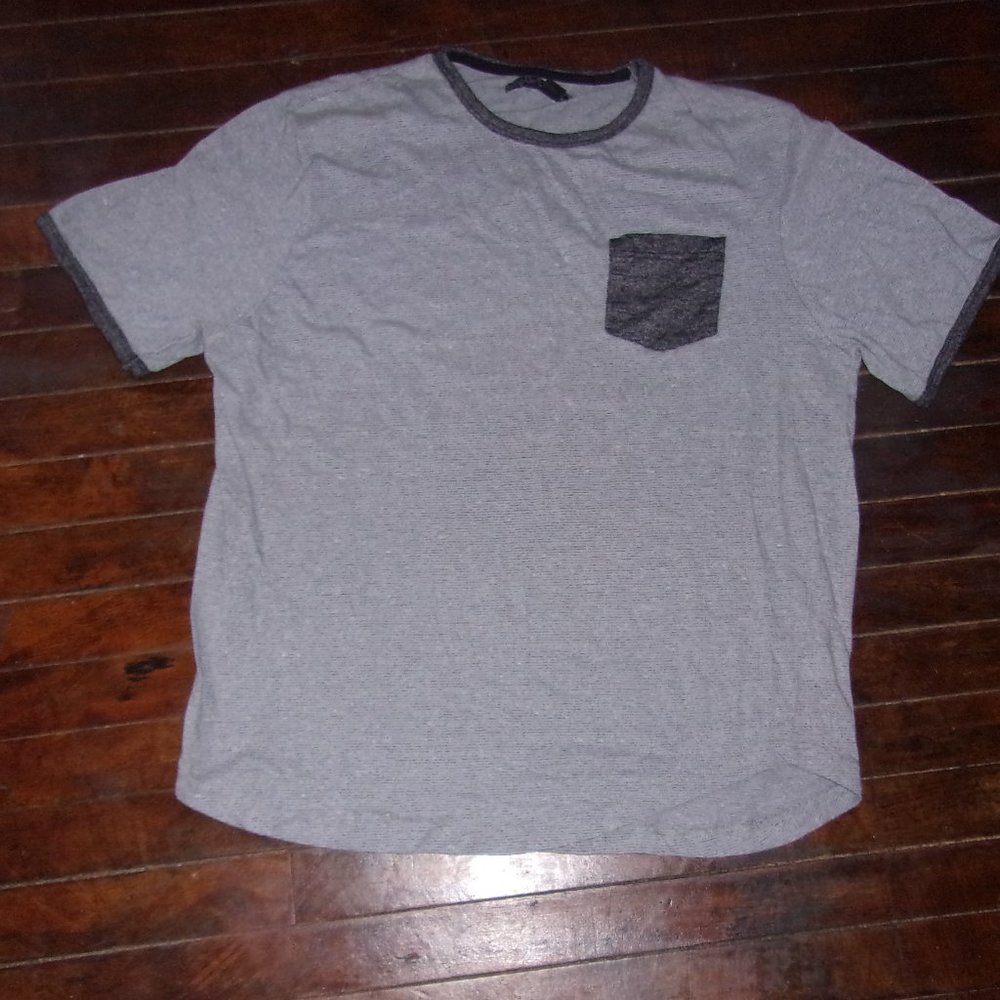 🌟 distortion size xl extra large mens tee shirt t gray soft